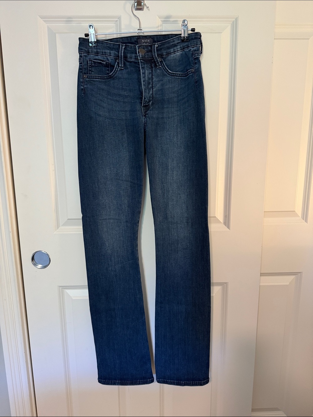 NYDJ slim Bootcut Women's Dark Indigo Straight Leg Jeans